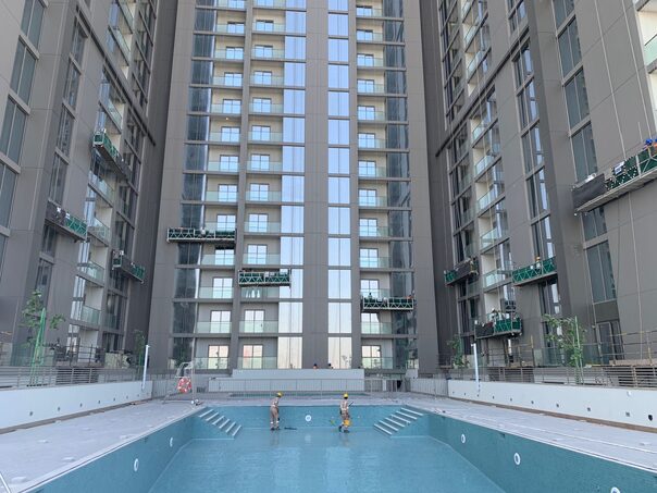 suspended access cradles in buildings in saudi